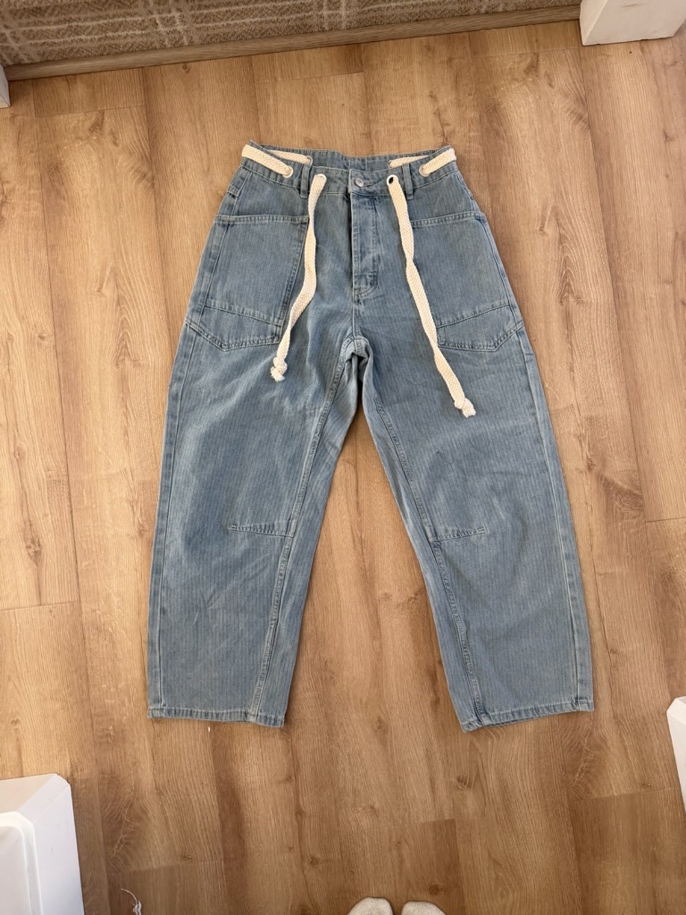 bohme Jocelyn Barrel Jeans in Light Wash